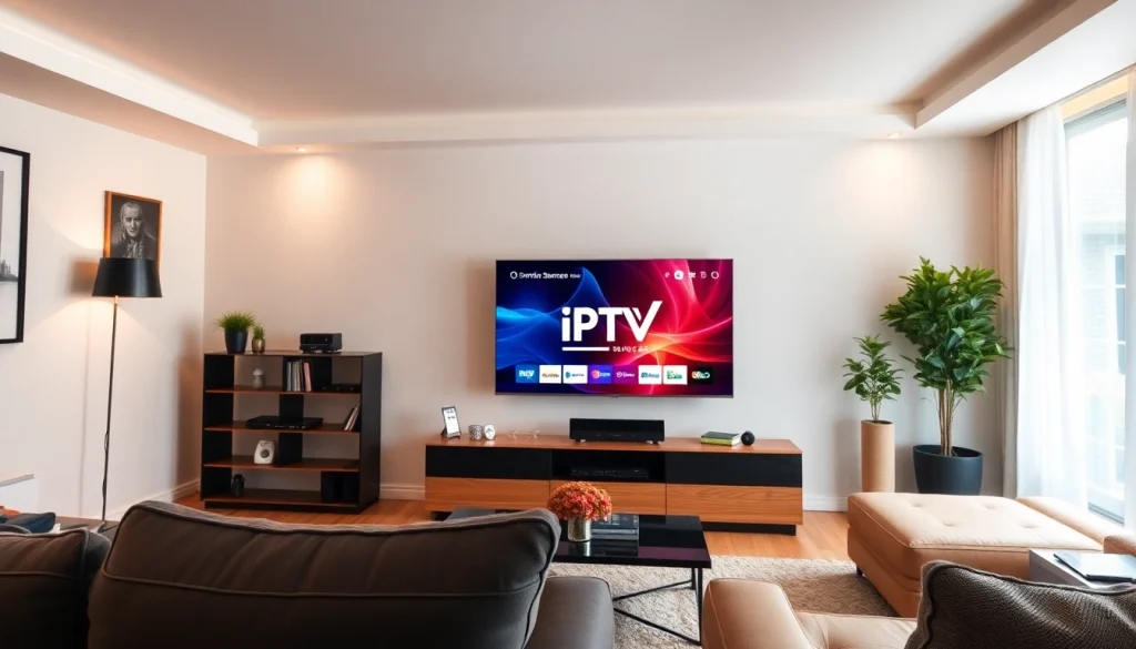 Experience high-quality streaming with IPTV Suisse on your modern home entertainment setup.