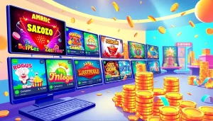 Play free online games to earn money with engaging visuals of rewards and game interfaces.